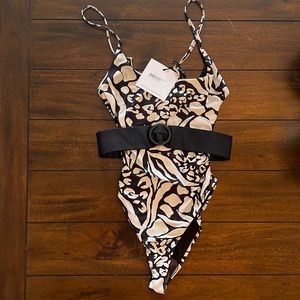 Beach Riot Julia belted one piece
